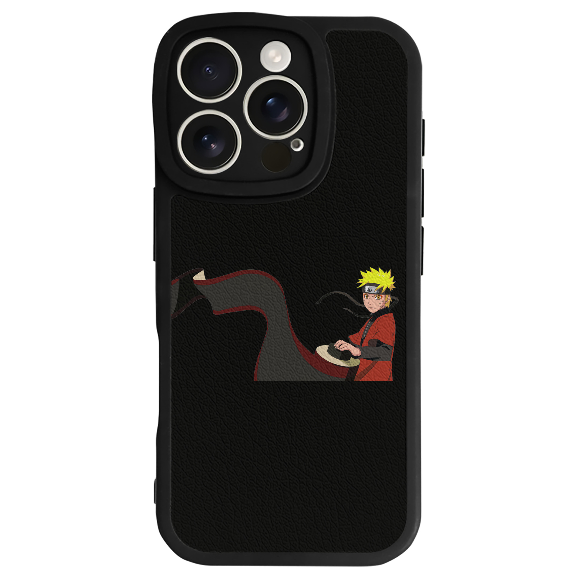（画像用） NARUTO -ナルト- うずまき ナルト Uzumaki Naruto 【iPhone 16シリーズ対応】シリコンスマホケース（レザー調） 材質：シリコン
